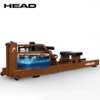 【健芬欣】HEAD划船机 原木水阻划船器健身器材免安装 WR688 /WR690 智能APP 一体免安装（进口橡木）