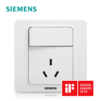 西门子(SIEMENS)开关插座面板映彩皓锌白86型五孔USB空调16A 电源插座 16A一开三孔