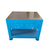 兴亚定制钳工钢板工作台W1200*D750*H800两抽