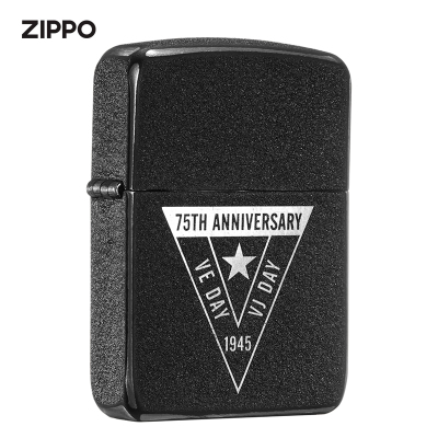 zippo芝宝打火机原装ZIPPO之宝煤油打火机纪念二战胜利75周年纯钢限量款49264-000016 新机无油