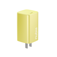 努比亚Candy65W氮化镓充电器手机快充gan插头适用于苹果12PD20W华为超级闪充小米笔记本电脑套装奶油黄