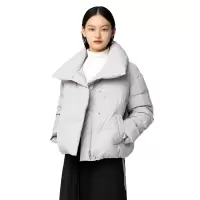 波司登 女短款大翻领不规则时尚羽绒服C B00144112