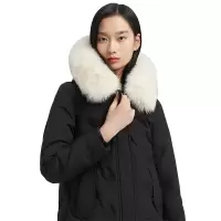 波司登 女狐狸毛领连帽羽绒服C B00145136