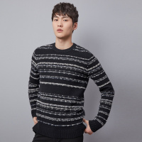 鄂尔多斯 | ERDOS 秋冬圆领编织翻花休闲男士羊绒衫