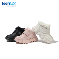 天美意(Teenmix)童鞋宝宝加绒短靴男女童棉靴2020年秋冬季时尚棉鞋DX0585
