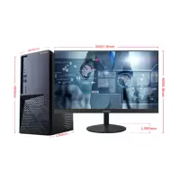 清华同方 THTF 超越 E500-72451 (I3-9100/8GB/1TB/集成显卡/WIN10PRO/21英寸)