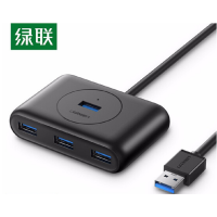 绿联(Ugreen)20290 1米USB3.0分线器 高速拓展4口HUB集线器 单个装-(个)