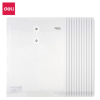 得力(deli)120只A4加厚防水淋文件袋资料袋档案袋 绑带式票据收纳袋 5511