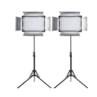 神牛(Godox)LED500补光灯摄影灯LED两灯套装+电池+套装包 变色版(双色温)