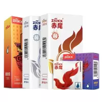 赤尾大颗粒避孕套带刺狼牙套凸点超薄情趣玻尿酸安全套 情趣组合装34只