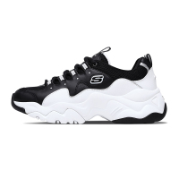 Skechers斯凯奇女鞋2020新款明星同款厚底增高熊猫鞋老爹鞋 88888334-BKW