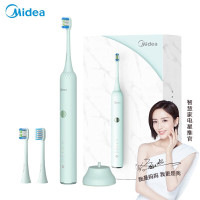 美的(Midea)电动牙刷 成人声波震动牙刷 亮白洁齿 活力刷 MC-AJ0202 薄荷绿