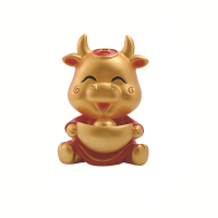 企业专享 金牛搪胶摔不破存钱罐摆件 大号 起订量50