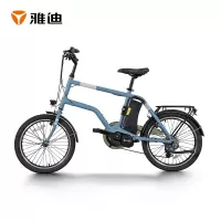 雅迪 yadea 电动车新款锂电池YC300休闲骑行男女骑行快速电踏车电动车 极光蓝