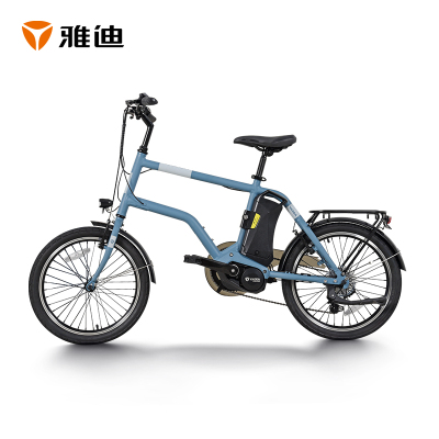 雅迪 yadea 电动车新款锂电池YC300休闲骑行男女骑行快速电踏车电动车 极光蓝