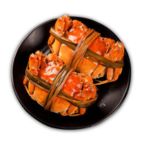 兴化大闸蟹 鲜活大闸蟹 生鲜螃蟹礼盒装 母蟹3两 10只装 礼盒688型