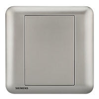 西门子(SIEMENS)开关插座面板家用86型 空白面板 皓睿硒釉银