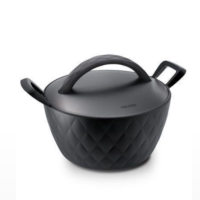 乐扣乐扣(LOCK&LOCK) GTH2202D-OCH 重力铸造汤锅20cm 黑色
