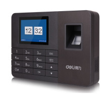 deli 2251 智能指纹考勤机打卡签到机(深灰)