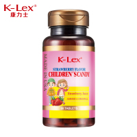 WQMD康力士美国原装进口儿童草莓口味糖果含乳酸钙维生素 60粒