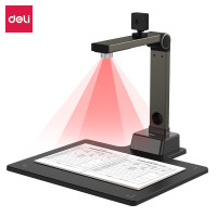得力(deli)高拍仪 1200_200万像素A4幅面文档身份证高速扫描仪智能双摄人脸识别 15156