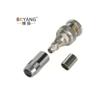 博扬 BNC头 BNC-J-5-1 2M两兆Q9头 E1接线头 10个装 BY-Q9-5