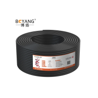博扬 2M线通信音视频线SYV75-5-1同轴电缆国标监控线 100米 BY-SYV75-5-1-100m