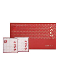文苏 云南普洱茶熟茶六六大顺砖茶礼盒80g/盒 单盒装
