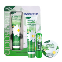 贺本清(Herbacin)德国小甘菊经典三件套护手霜礼盒(75ml+手足护手霜20ml+柔皙护手霜20ml)