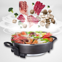 美的（Midea）电火锅 DH3411电炒锅多功能电热锅煎锅烙饼机6L升 1800W