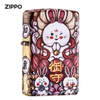 Zippo芝宝打火机防风煤油打火机之宝东来也ZIPPO联名火机—御守兔ZCBEC-236御守兔-新机无油
