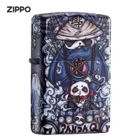 Zippo芝宝打火机防风煤油打火机之宝东来也ZIPPO联名火机—PANDA Q之忍者胖达ZCBEC-237 新机无油