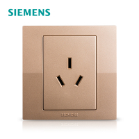 西门子SIEMENS开关插座面板悦动香槟金 16A三孔插座