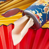 格格爱上班小睡宝本色竹纤维车载面巾纸 3桶装GGCZ-120