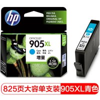 惠普（HP） T6M05AA 905XL 青色墨盒 (适用于HP OJ6960,6970) 青色 单位：盒
