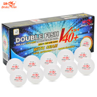 双鱼乒乓球 新材料乒乓球10只装 有缝球国际比赛专业用球 单盒价