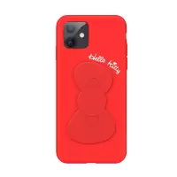 优加(YOUJIA) helloKitty轻舞系列蝴蝶结支架手机壳iPhone系列（颜色随机）