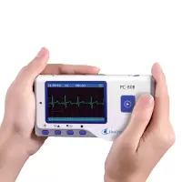 力康 PC-80A/B 24小时心脏心电图机心率监测仪动态监护仪医用心跳检测仪 混色