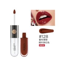 KIKO双头唇釉唇彩持久不掉色不沾杯 128 枫叶砖红色(力推显白)