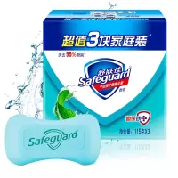 舒肤佳(Safeguard) 薄荷冰怡舒爽型香皂115克X3 4组装