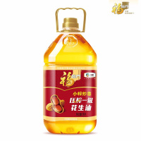 福临门 食用油 小榨炒香压榨一级花生油 物理压榨 5L