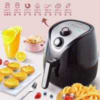 利仁(Liven)KZ-J3400空气炸锅3.5L黄金容量无油低脂煎炸薯条机 JH 黑色