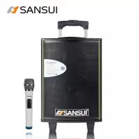 山水（sansui）音响 SA1-10 广场舞户外音响 拉杆蓝牙U盘 便携锂电音箱