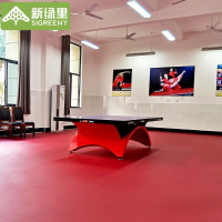 新绿里乒乓球地胶 室内专业乒乓球馆防滑地胶垫pvc运动地板胶场地地胶 布纹4.5mm