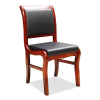 昊丰(HaoFeng) BGY-1 实木会议椅子现代皮革靠背椅接待椅电脑椅子办公椅