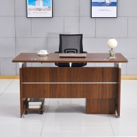 昊丰(HaoFeng) BGZ-2 单人办公桌单人胡桃色电脑桌家用小型办公桌前台写字桌