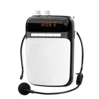 other/其他 s-318 小蜜蜂扩音器无线多功能耳麦便携式扬声喊话播放机 黑色
