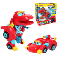 灵动创想 帮帮龙出动儿童玩具男孩女孩变形玩具 帮帮龙发声变形系列-韦司5901