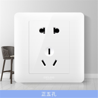 德力西(DELIXI)开关插座CD812暗装 正五孔