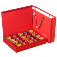 五大茗茶混合装高档礼盒20罐装 10件起购